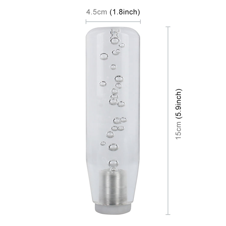 Universal Car Truck Transparent Bubble Colors LED Light Shift Knob Gear Lever Shifter, Length: 15cm