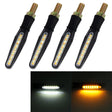 4 PCS DC 12V Motorcycle 15-LED Yellow + White Light Marquee-LED Turn Signal Indicator Blinker Light - Turn Signal by PMC TechLife | Online Shopping South Africa | PMC TechLife