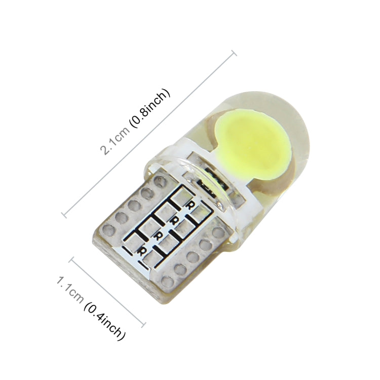 10 PCS T10 W5W DC 12V 1W 60LM Car Clearance Lights LED Marker Lamps with Decoder