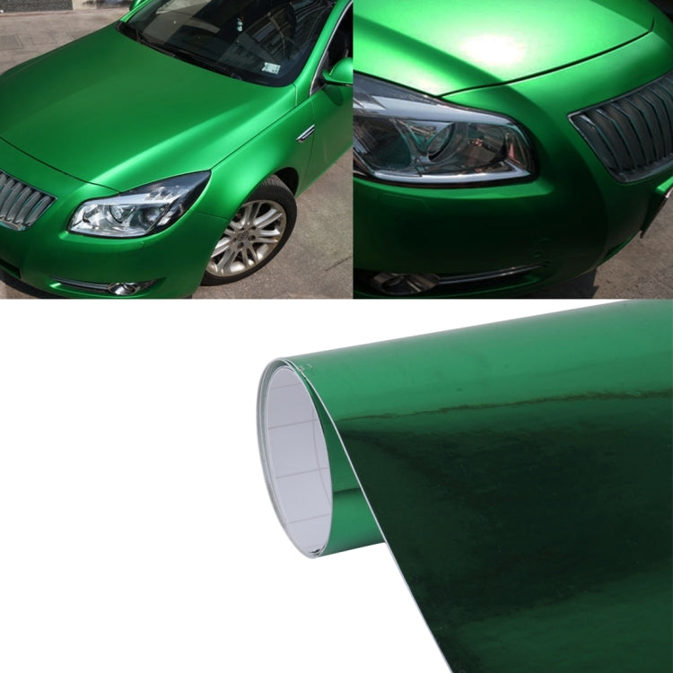1.52m �� 0.5m Electroplating Car Auto Body Decals Sticker Self-Adhesive Side Truck Vinyl Graphics(Green)