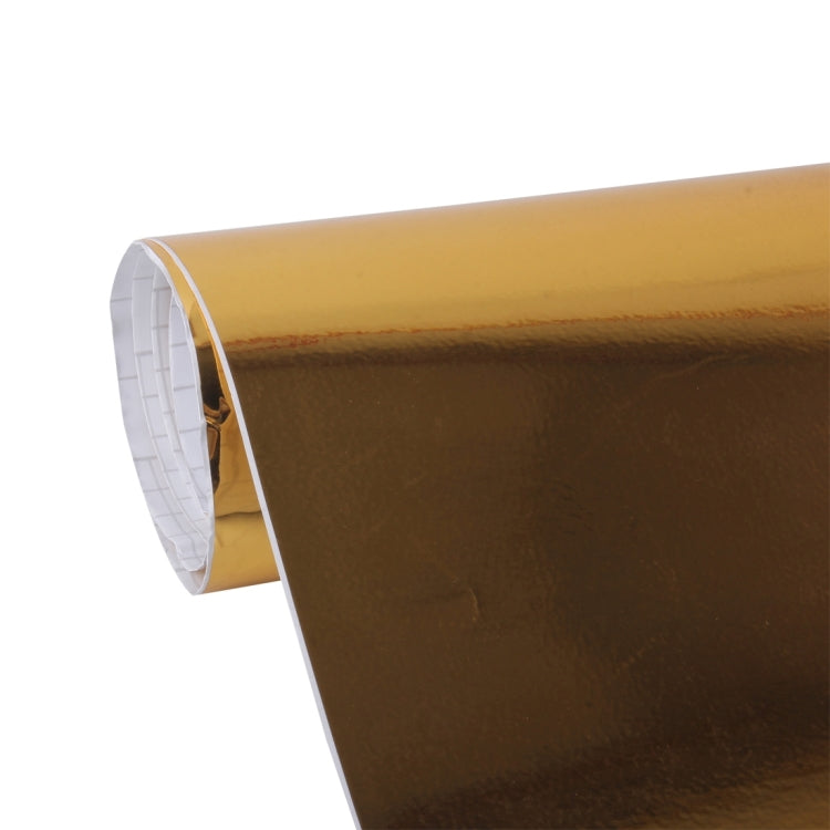 1.52m �� 0.5m Electroplating Car Auto Body Decals Sticker Self-Adhesive Side Truck Vinyl Graphics(Gold)