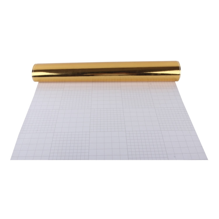 1.52m �� 0.5m Electroplating Car Auto Body Decals Sticker Self-Adhesive Side Truck Vinyl Graphics(Gold)
