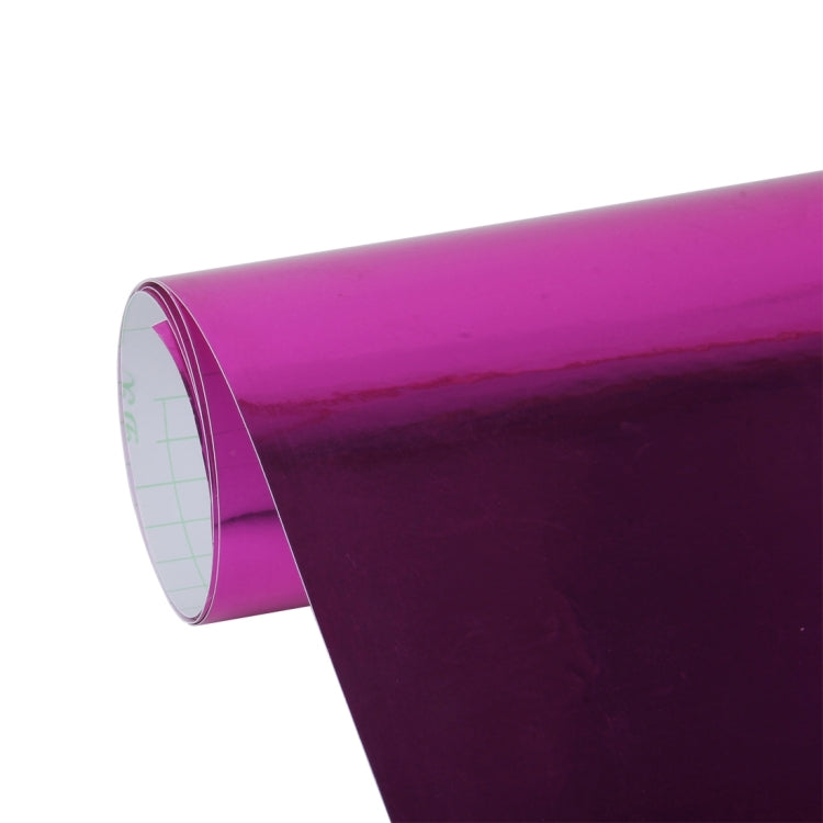 1.52m �� 0.5m Electroplating Car Auto Body Decals Sticker Self-Adhesive Side Truck Vinyl Graphics(Magenta)