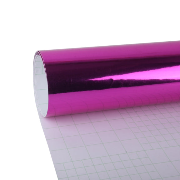 1.52m �� 0.5m Electroplating Car Auto Body Decals Sticker Self-Adhesive Side Truck Vinyl Graphics(Magenta)