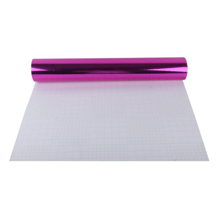 1.52m �� 0.5m Electroplating Car Auto Body Decals Sticker Self-Adhesive Side Truck Vinyl Graphics(Magenta)