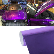 1.52m �� 0.5m Electroplating Car Auto Body Decals Sticker Self-Adhesive Side Truck Vinyl Graphics(Purple)
