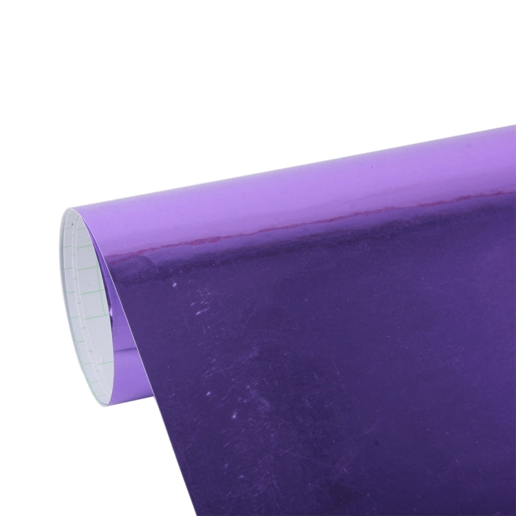 1.52m �� 0.5m Electroplating Car Auto Body Decals Sticker Self-Adhesive Side Truck Vinyl Graphics(Purple)