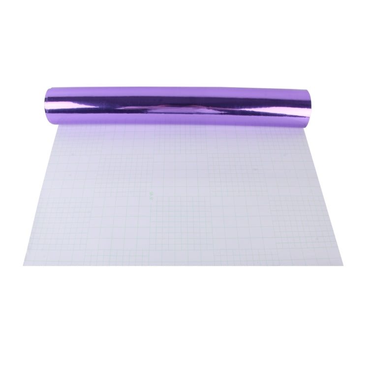 1.52m �� 0.5m Electroplating Car Auto Body Decals Sticker Self-Adhesive Side Truck Vinyl Graphics(Purple)