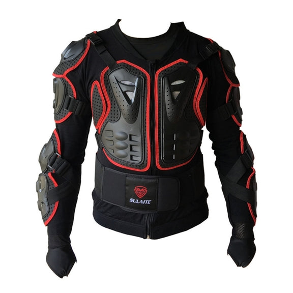 SULAITE BA-03 SUV Motorbike Bicycle Outdoor Sports Armor Protective Jacket, Size: M(Red)