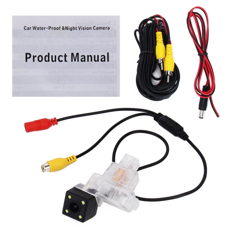 656��492 Effective Pixel HD Water-resistant 4 LED Night Vision Wide Angle Car Rear View Backup Reverse Camera for 2014-2017 Version Mazda6 Atenza