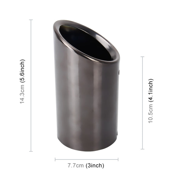 Car Styling Stainless Steel Exhaust Tail Muffler Tip Pipe for VW Volkswagen 1.2T Swept Volume(Black)