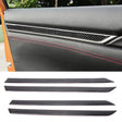 Carbon Fiber 3D Interior Door Trim Decals DIY Decorative Sticker for Honda Civic 10th Gen 2016-2019 - Car Interior Mouldings by PMC TechLife | Online Shopping South Africa | PMC TechLife | Buy Now Pay Later Mobicred