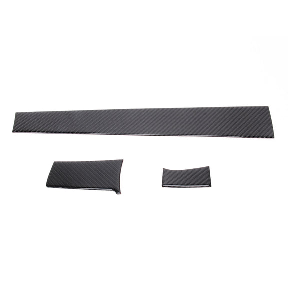 3 in 1 Carbon Fiber Central Control Gears Shift Panel Cover Trim Decals Decorative Sticker for Honda Civic 10th Gen 2016-2019, Left Driving