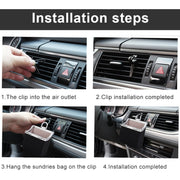 Universal Car Air Vent Mount Outlet Storage Box Case Bag Pouch Phone Holder