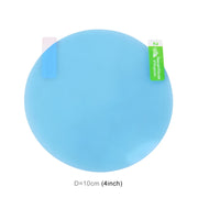 Car Round PET Rearview Mirror Protective Window Clear Anti-fog Water-resistant Rain Shield Film, Diameter: 10cm