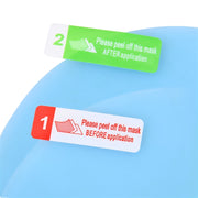 Car Round PET Rearview Mirror Protective Window Clear Anti-fog Water-resistant Rain Shield Film, Diameter: 10cm