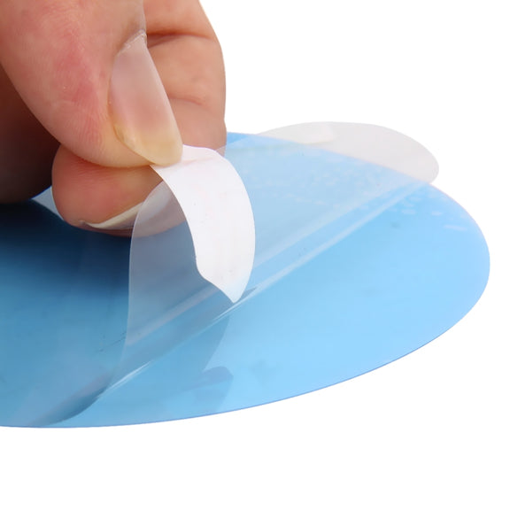 Car Round PET Rearview Mirror Protective Window Clear Anti-fog Water-resistant Rain Shield Film, Diameter: 10cm