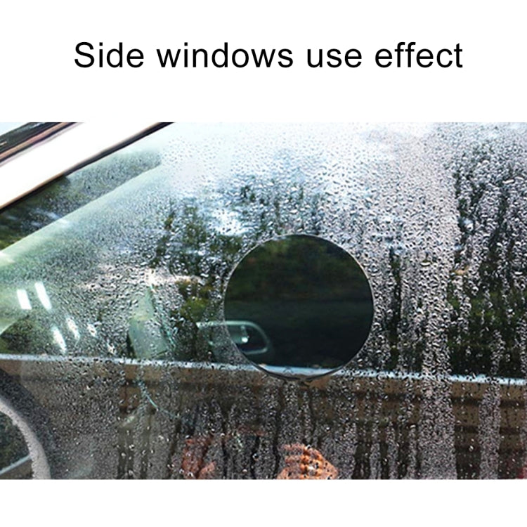 Car Round PET Rearview Mirror Protective Window Clear Anti-fog Water-resistant Rain Shield Film, Diameter: 10cm
