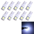 10PCS T10 3W 5500K SMD 5050 5 LED Car Clearance Lights Lamp, DC 12V(White Light) - Clearance Lights by PMC TechLife | Online Shopping South Africa | PMC TechLife | Buy Now Pay Later Mobicred