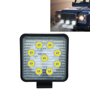 6.7W White Light Square-Shaped Water-resistant Car Boat Marine Work Lights Spotlight LED Bulbs, DC 9-30V