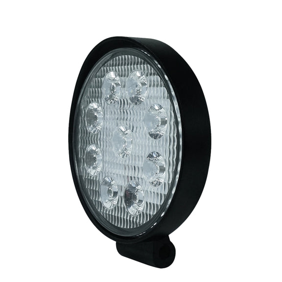 6.7W White Light Round-Shaped Water-resistant Car Boat Marine Work Lights Spotlight LED Bulbs, DC 9-30V