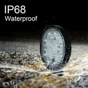 6.7W White Light Round-Shaped Water-resistant Car Boat Marine Work Lights Spotlight LED Bulbs, DC 9-30V