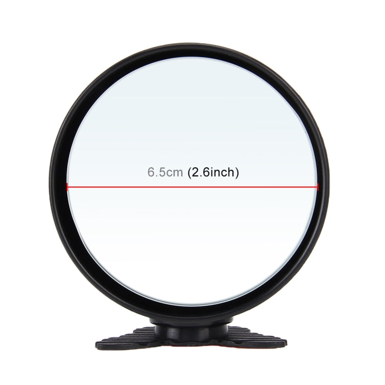 3R-044 Auxiliary Rear View Mirror Car Adjustable Blind Spot Mirror Wide Angle Auxiliary Rear View Side Mirror(Black)