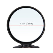 3R-044 Auxiliary Rear View Mirror Car Adjustable Blind Spot Mirror Wide Angle Auxiliary Rear View Side Mirror(Black)