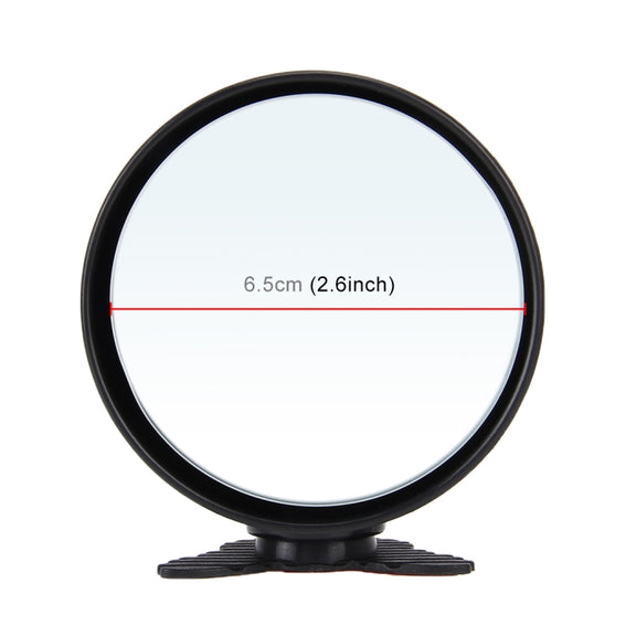 3R-044 Auxiliary Rear View Mirror Car Adjustable Blind Spot Mirror Wide Angle Auxiliary Rear View Side Mirror(Black)