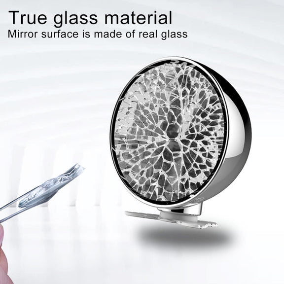 3R-044 Auxiliary Rear View Mirror Car Adjustable Blind Spot Mirror Wide Angle Auxiliary Rear View Side Mirror(Black)