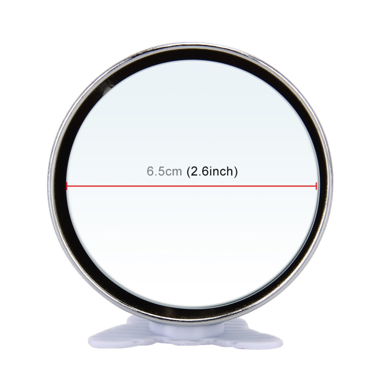 3R-044 Auxiliary Rear View Mirror Car Adjustable Blind Spot Mirror Wide Angle Auxiliary Rear View Side Mirror(Silver)