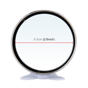 3R-044 Auxiliary Rear View Mirror Car Adjustable Blind Spot Mirror Wide Angle Auxiliary Rear View Side Mirror(Silver)
