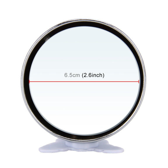 3R-044 Auxiliary Rear View Mirror Car Adjustable Blind Spot Mirror Wide Angle Auxiliary Rear View Side Mirror(Silver)
