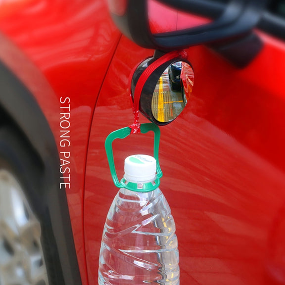 3R-044 Auxiliary Rear View Mirror Car Adjustable Blind Spot Mirror Wide Angle Auxiliary Rear View Side Mirror (White)