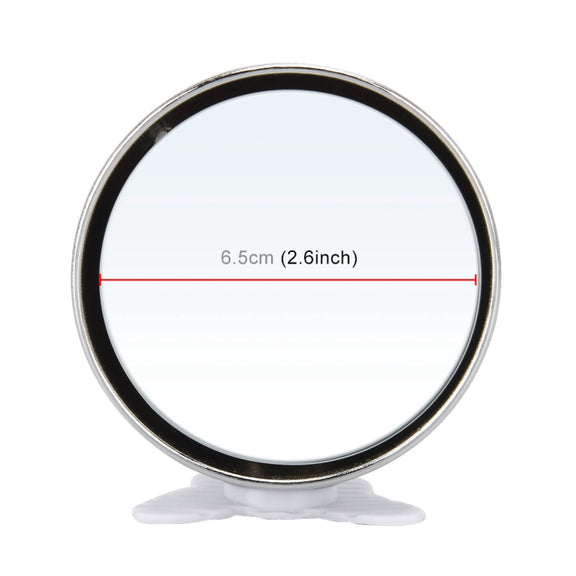 3R-044 Auxiliary Rear View Mirror Car Adjustable Blind Spot Mirror Wide Angle Auxiliary Rear View Side Mirror (White)
