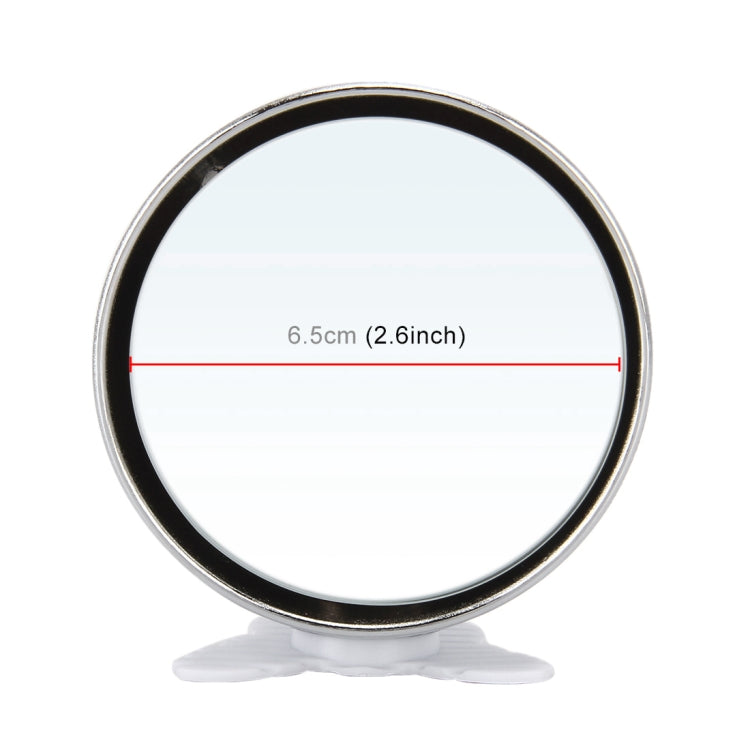 3R-044 Auxiliary Rear View Mirror Car Adjustable Blind Spot Mirror Wide Angle Auxiliary Rear View Side Mirror (White)