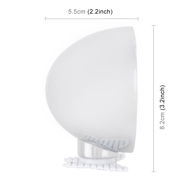 3R-044 Auxiliary Rear View Mirror Car Adjustable Blind Spot Mirror Wide Angle Auxiliary Rear View Side Mirror (White)