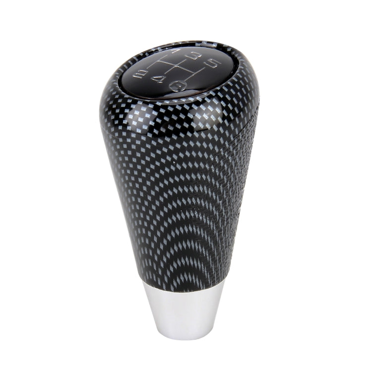 Universal Vehicle Modified Resin Shifter Manual 6-Speed Gear Shift Knob, Size: 8.2*5.5cm (Black White)