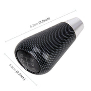 Universal Vehicle Modified Resin Shifter Manual 6-Speed Gear Shift Knob, Size: 8.2*5.5cm (Black White)