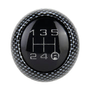 Universal Vehicle Modified Resin Shifter Manual 6-Speed Gear Shift Knob, Size: 8.2*5.5cm (Black White)
