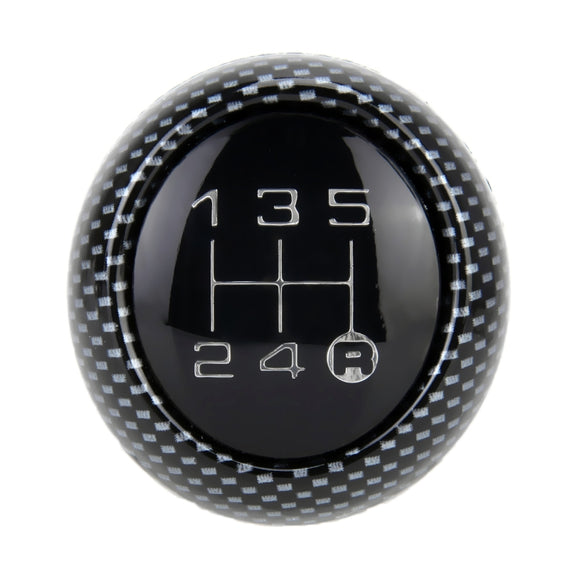 Universal Vehicle Modified Resin Shifter Manual 6-Speed Gear Shift Knob, Size: 8.2*5.5cm (Black White)