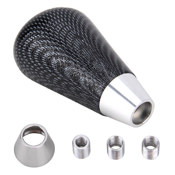 Universal Vehicle Modified Resin Shifter Manual 6-Speed Gear Shift Knob, Size: 8.2*5.5cm (Black White)