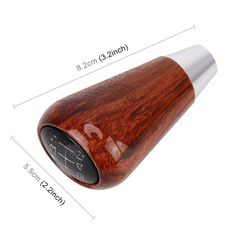 Universal Vehicle Modified Resin Shifter Manual 6-Speed Gear Shift Knob, Size: 8.2*5.5cm (Brown)