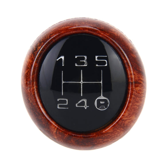 Universal Vehicle Modified Resin Shifter Manual 6-Speed Gear Shift Knob, Size: 8.2*5.5cm (Brown)