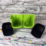 PP Planter Flower Pot Wall Hanging Garden Hanging Stackable Garden Supplies(Green)