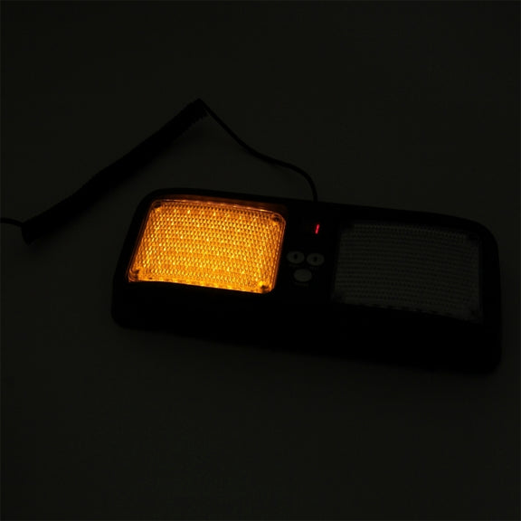 High qulaity DC 12V,9W LED Water-resistant Car Sunshade Yellow Light Warning Lights Strobe Emergency Lights Flashing Light with 12 Kinds Flash Patterns