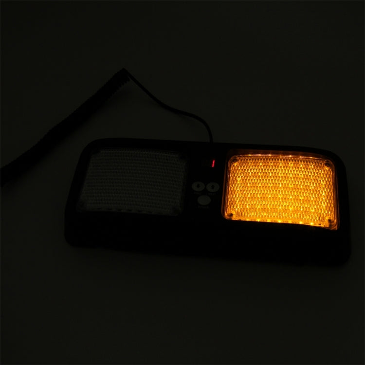 High qulaity DC 12V,9W LED Water-resistant Car Sunshade Yellow Light Warning Lights Strobe Emergency Lights Flashing Light with 12 Kinds Flash Patterns