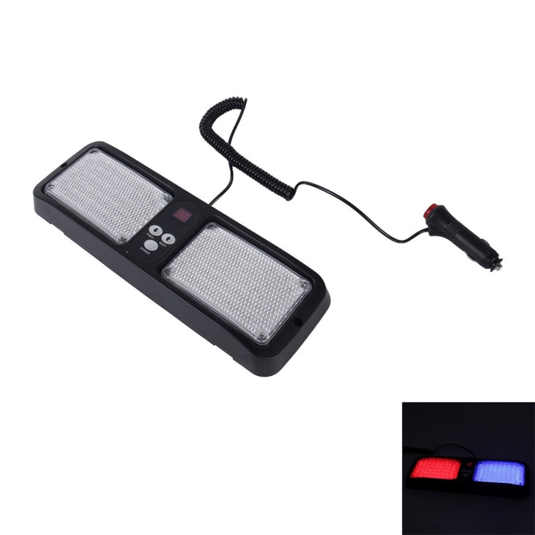 High qulaity DC 12V,9W LED Water-resistant Car Sunshade Red Light And Blue Light Warning Lights Strobe Emergency Lights Flashing Light with 12 Kinds Flash Patterns