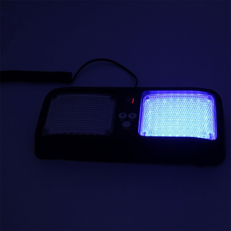 High qulaity DC 12V,9W LED Water-resistant Car Sunshade Red Light And Blue Light Warning Lights Strobe Emergency Lights Flashing Light with 12 Kinds Flash Patterns