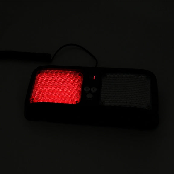 High qulaity DC 12V,9W LED Water-resistant Car Sunshade Red Light And Blue Light Warning Lights Strobe Emergency Lights Flashing Light with 12 Kinds Flash Patterns